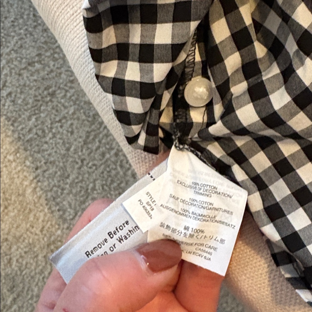 MADEWELL gingham top NWOT - Picture 7 of 10